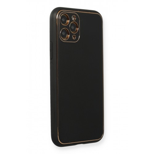 Newface iPhone 11 Pro Kılıf Coco Deri Silikon Kapak - Siyah Newface iPhone 11 Pro Kılıf Coco Deri Silikon Kapak - Siyah
