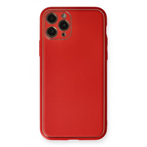 Newface iPhone 11 Pro Kılıf Coco Deri Silikon Kapak - Kırmızı Newface iPhone 11 Pro Kılıf Coco Deri Silikon Kapak - Kırmızı