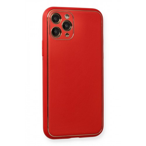 Newface iPhone 11 Pro Kılıf Coco Deri Silikon Kapak - Kırmızı Newface iPhone 11 Pro Kılıf Coco Deri Silikon Kapak - Kırmızı