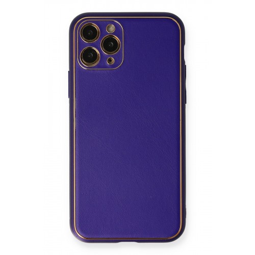 Newface iPhone 11 Pro Kılıf Coco Deri Silikon Kapak - Mor Newface iPhone 11 Pro Kılıf Coco Deri Silikon Kapak - Mor