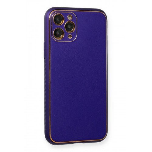 Newface iPhone 11 Pro Kılıf Coco Deri Silikon Kapak - Mor Newface iPhone 11 Pro Kılıf Coco Deri Silikon Kapak - Mor
