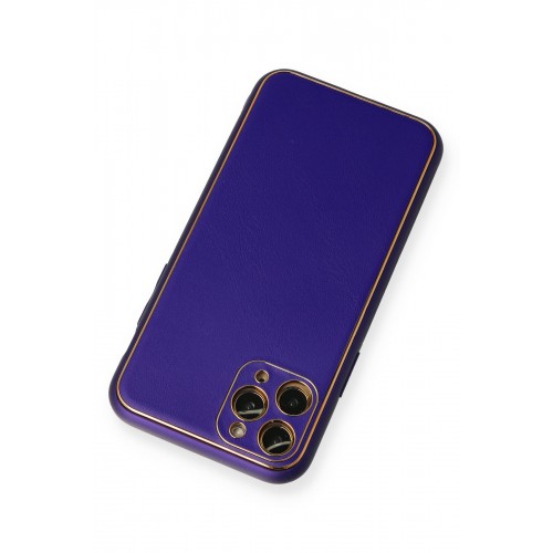 Newface iPhone 11 Pro Kılıf Coco Deri Silikon Kapak - Mor Newface iPhone 11 Pro Kılıf Coco Deri Silikon Kapak - Mor