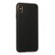 Newface iPhone XS Max Kılıf Coco Deri Silikon Kapak - Siyah Newface iPhone XS Max Kılıf Coco Deri Silikon Kapak - Siyah