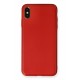 Newface iPhone XS Max Kılıf Coco Deri Silikon Kapak - Kırmızı Newface iPhone XS Max Kılıf Coco Deri Silikon Kapak - Kırmızı