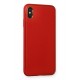 Newface iPhone XS Max Kılıf Coco Deri Silikon Kapak - Kırmızı Newface iPhone XS Max Kılıf Coco Deri Silikon Kapak - Kırmızı