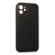 Newface iPhone 12 Kılıf Coco Deri Silikon Kapak - Siyah Newface iPhone 12 Kılıf Coco Deri Silikon Kapak - Siyah