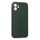 Newface iPhone 12 Mini Kılıf Coco Deri Silikon Kapak - Yeşil Newface iPhone 12 Mini Kılıf Coco Deri Silikon Kapak - Yeşil