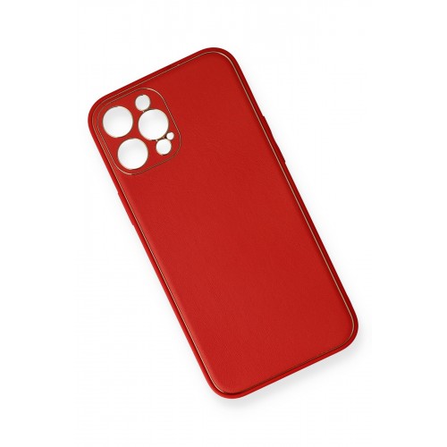 Newface iPhone 12 Pro Kılıf Coco Deri Silikon Kapak - Kırmızı Newface iPhone 12 Pro Kılıf Coco Deri Silikon Kapak - Kırmızı