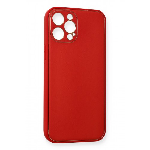 Newface iPhone 12 Pro Kılıf Coco Deri Silikon Kapak - Kırmızı Newface iPhone 12 Pro Kılıf Coco Deri Silikon Kapak - Kırmızı