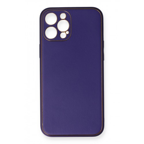 Newface iPhone 12 Pro Kılıf Coco Deri Silikon Kapak - Mor Newface iPhone 12 Pro Kılıf Coco Deri Silikon Kapak - Mor