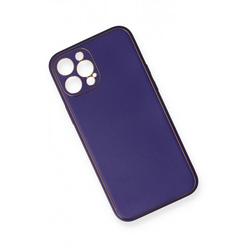 Newface iPhone 12 Pro Kılıf Coco Deri Silikon Kapak - Mor Newface iPhone 12 Pro Kılıf Coco Deri Silikon Kapak - Mor