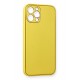 Newface iPhone 12 Pro Max Kılıf Coco Deri Silikon Kapak - Sarı Newface iPhone 12 Pro Max Kılıf Coco Deri Silikon Kapak - Sarı