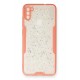 Newface Samsung Galaxy A11 Kılıf Platin Simli Silikon - Pembe Newface Samsung Galaxy A11 Kılıf Platin Simli Silikon - Pembe