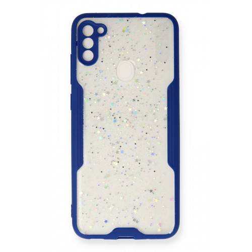 Newface Samsung Galaxy A11 Kılıf Platin Simli Silikon - Lacivert Newface Samsung Galaxy A11 Kılıf Platin Simli Silikon - Lacivert