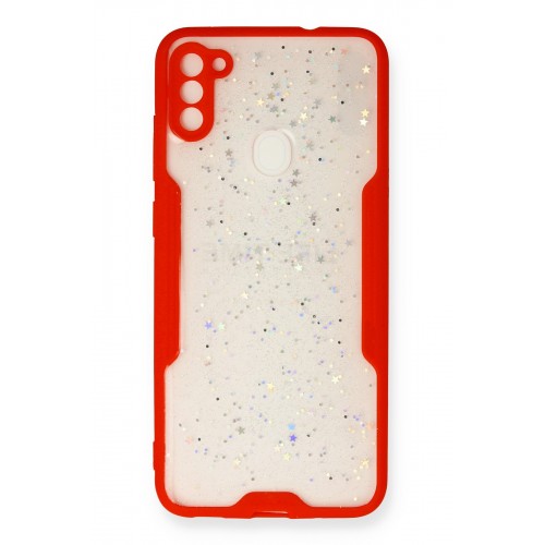 Newface Samsung Galaxy A11 Kılıf Platin Simli Silikon - Kırmızı Newface Samsung Galaxy A11 Kılıf Platin Simli Silikon - Kırmızı
