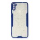 Newface Samsung Galaxy M11 Kılıf Platin Simli Silikon - Lacivert Newface Samsung Galaxy M11 Kılıf Platin Simli Silikon - Lacivert