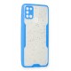 Newface Samsung Galaxy A21S Kılıf Platin Simli Silikon - Mavi Newface Samsung Galaxy A21S Kılıf Platin Simli Silikon - Mavi