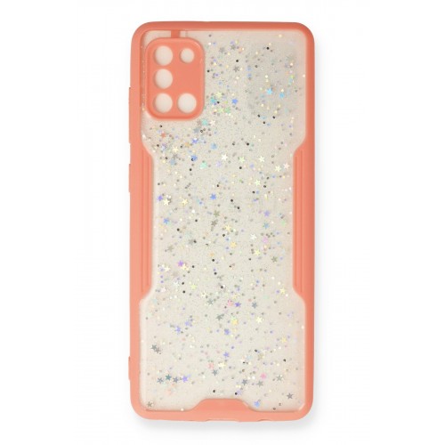 Newface Samsung Galaxy A31 Kılıf Platin Simli Silikon - Pembe Newface Samsung Galaxy A31 Kılıf Platin Simli Silikon - Pembe
