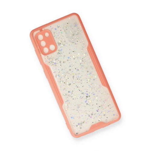 Newface Samsung Galaxy A31 Kılıf Platin Simli Silikon - Pembe Newface Samsung Galaxy A31 Kılıf Platin Simli Silikon - Pembe