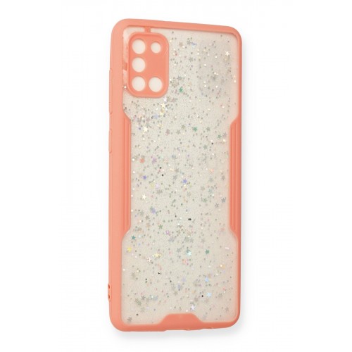 Newface Samsung Galaxy A31 Kılıf Platin Simli Silikon - Pembe Newface Samsung Galaxy A31 Kılıf Platin Simli Silikon - Pembe