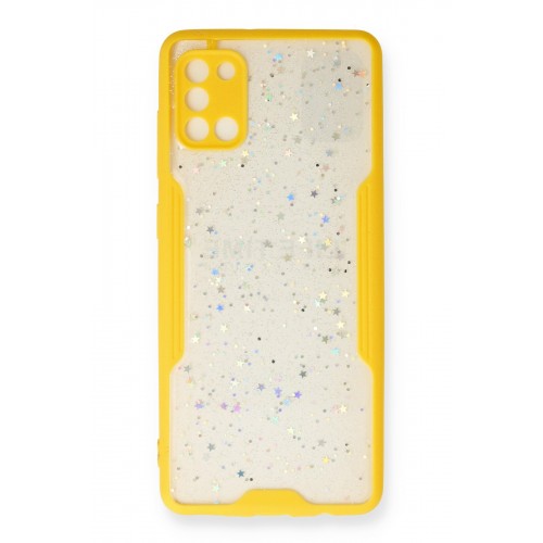 Newface Samsung Galaxy A31 Kılıf Platin Simli Silikon - Sarı Newface Samsung Galaxy A31 Kılıf Platin Simli Silikon - Sarı