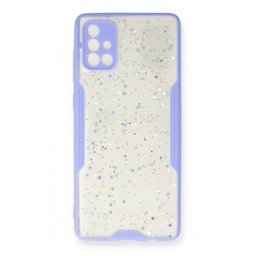 Newface Samsung Galaxy A71 Kılıf Platin Simli Silikon - Lila Newface Samsung Galaxy A71 Kılıf Platin Simli Silikon - Lila