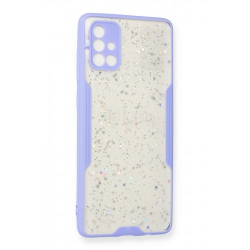 Newface Samsung Galaxy A71 Kılıf Platin Simli Silikon - Lila Newface Samsung Galaxy A71 Kılıf Platin Simli Silikon - Lila