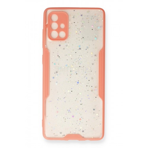 Newface Samsung Galaxy A71 Kılıf Platin Simli Silikon - Pembe Newface Samsung Galaxy A71 Kılıf Platin Simli Silikon - Pembe