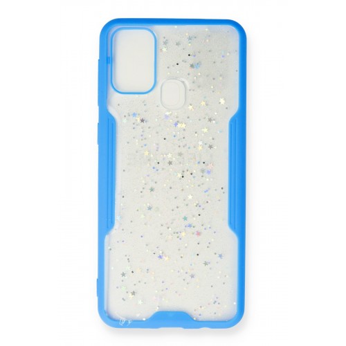 Newface Samsung Galaxy M31 Kılıf Platin Simli Silikon - Mavi Newface Samsung Galaxy M31 Kılıf Platin Simli Silikon - Mavi