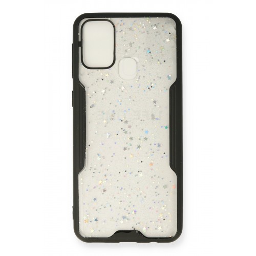 Newface Samsung Galaxy M31 Kılıf Platin Simli Silikon - Siyah Newface Samsung Galaxy M31 Kılıf Platin Simli Silikon - Siyah