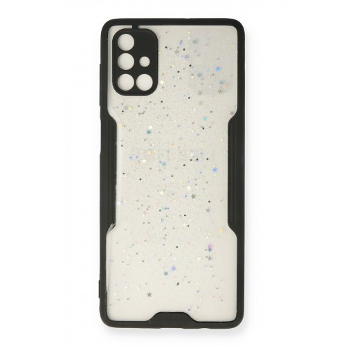 Newface Samsung Galaxy M51 Kılıf Platin Simli Silikon - Siyah Newface Samsung Galaxy M51 Kılıf Platin Simli Silikon - Siyah