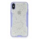 Newface iPhone X Kılıf Platin Simli Silikon - Lila Newface iPhone X Kılıf Platin Simli Silikon - Lila