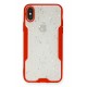 Newface iPhone X Kılıf Platin Simli Silikon - Kırmızı Newface iPhone X Kılıf Platin Simli Silikon - Kırmızı