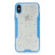 Newface iPhone XS Kılıf Platin Simli Silikon - Mavi Newface iPhone XS Kılıf Platin Simli Silikon - Mavi