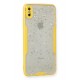 Newface iPhone XS Max Kılıf Platin Simli Silikon - Sarı Newface iPhone XS Max Kılıf Platin Simli Silikon - Sarı