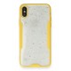 Newface iPhone XS Max Kılıf Platin Simli Silikon - Sarı Newface iPhone XS Max Kılıf Platin Simli Silikon - Sarı