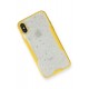 Newface iPhone XS Max Kılıf Platin Simli Silikon - Sarı Newface iPhone XS Max Kılıf Platin Simli Silikon - Sarı