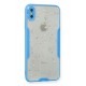 Newface iPhone XS Max Kılıf Platin Simli Silikon - Mavi Newface iPhone XS Max Kılıf Platin Simli Silikon - Mavi