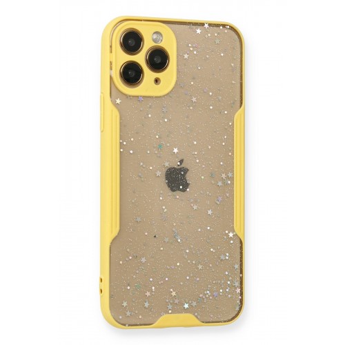 Newface iPhone 11 Pro Kılıf Platin Simli Silikon - Sarı Newface iPhone 11 Pro Kılıf Platin Simli Silikon - Sarı