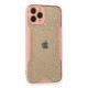 Newface iPhone 11 Pro Kılıf Platin Simli Silikon - Pembe Newface iPhone 11 Pro Kılıf Platin Simli Silikon - Pembe