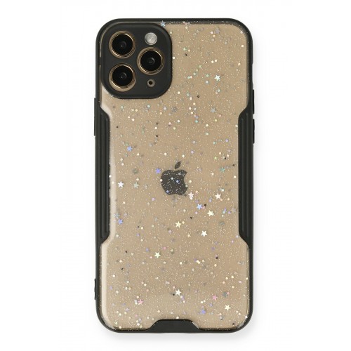Newface iPhone 11 Pro Kılıf Platin Simli Silikon - Siyah Newface iPhone 11 Pro Kılıf Platin Simli Silikon - Siyah