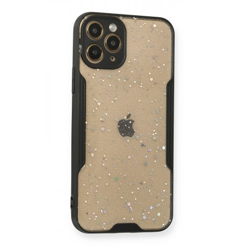 Newface iPhone 11 Pro Kılıf Platin Simli Silikon - Siyah Newface iPhone 11 Pro Kılıf Platin Simli Silikon - Siyah