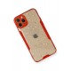 Newface iPhone 11 Pro Kılıf Platin Simli Silikon - Kırmızı Newface iPhone 11 Pro Kılıf Platin Simli Silikon - Kırmızı