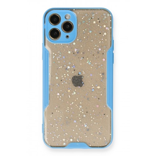 Newface iPhone 11 Pro Kılıf Platin Simli Silikon - Mavi Newface iPhone 11 Pro Kılıf Platin Simli Silikon - Mavi