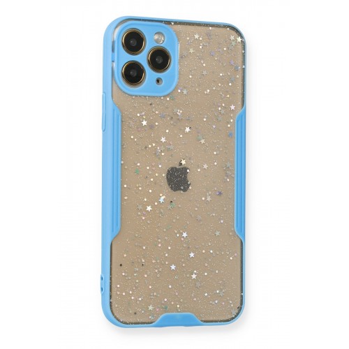 Newface iPhone 11 Pro Kılıf Platin Simli Silikon - Mavi Newface iPhone 11 Pro Kılıf Platin Simli Silikon - Mavi