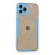 Newface iPhone 11 Pro Kılıf Platin Simli Silikon - Mavi Newface iPhone 11 Pro Kılıf Platin Simli Silikon - Mavi