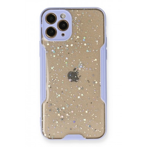 Newface iPhone 11 Pro Max Kılıf Platin Simli Silikon - Lila Newface iPhone 11 Pro Max Kılıf Platin Simli Silikon - Lila