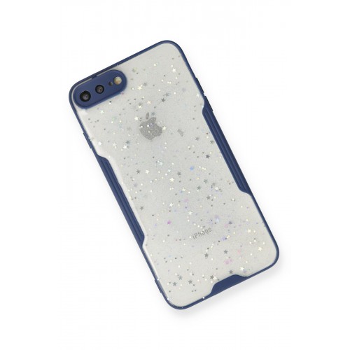 Newface iPhone 8 Plus Kılıf Platin Simli Silikon - Lacivert Newface iPhone 8 Plus Kılıf Platin Simli Silikon - Lacivert