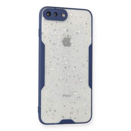 Newface iPhone 8 Plus Kılıf Platin Simli Silikon - Lacivert Newface iPhone 8 Plus Kılıf Platin Simli Silikon - Lacivert