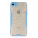 Newface iPhone 7 Kılıf Platin Simli Silikon - Mavi Newface iPhone 7 Kılıf Platin Simli Silikon - Mavi